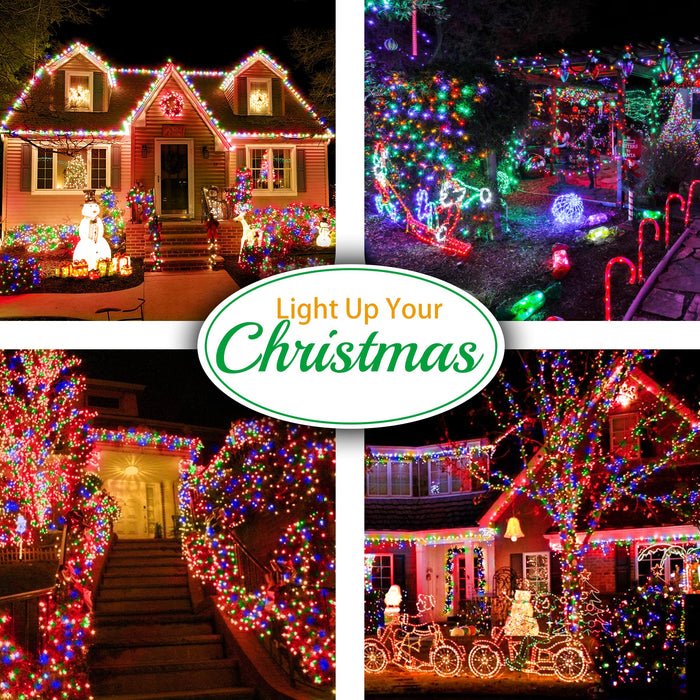 Heceltt Outdoor Christmas Lights, 394ft 1000 LED Color Changing