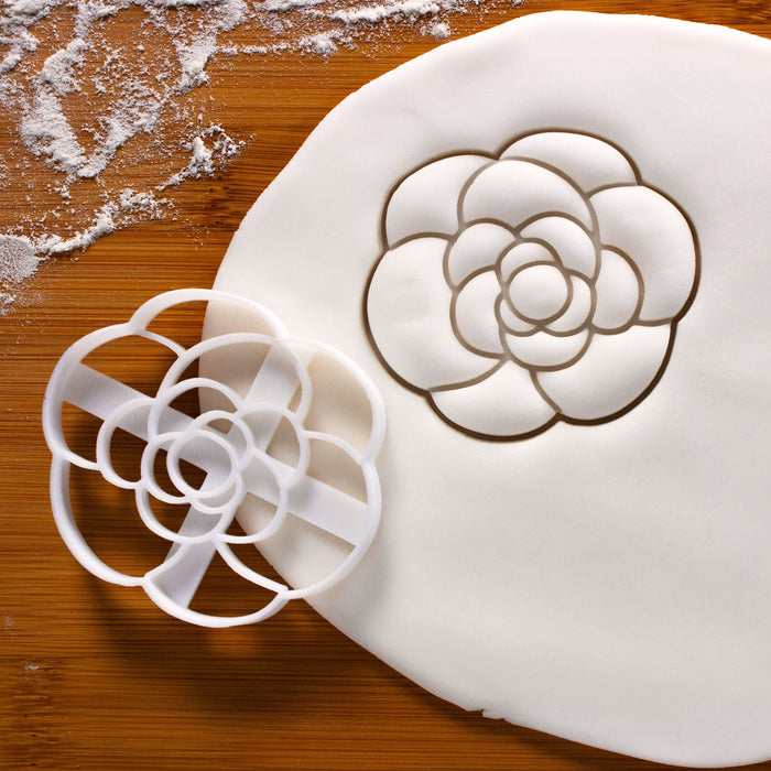Camellia Flower (simple) cookie cutter, 1 piece - Bakerlogy
