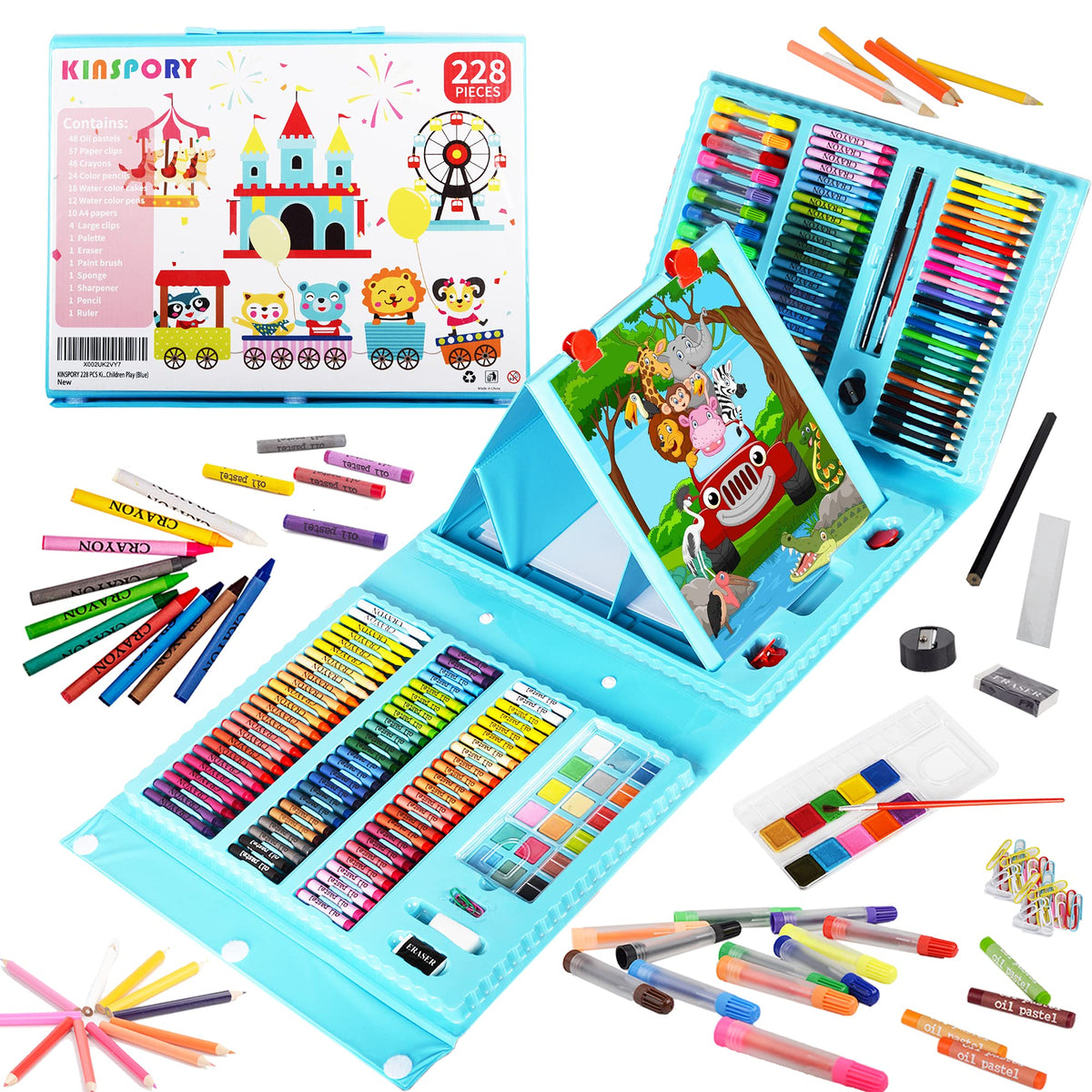 KINSPORY Art Supplies, 228 Pack Art Sets Crafts Drawing Coloring