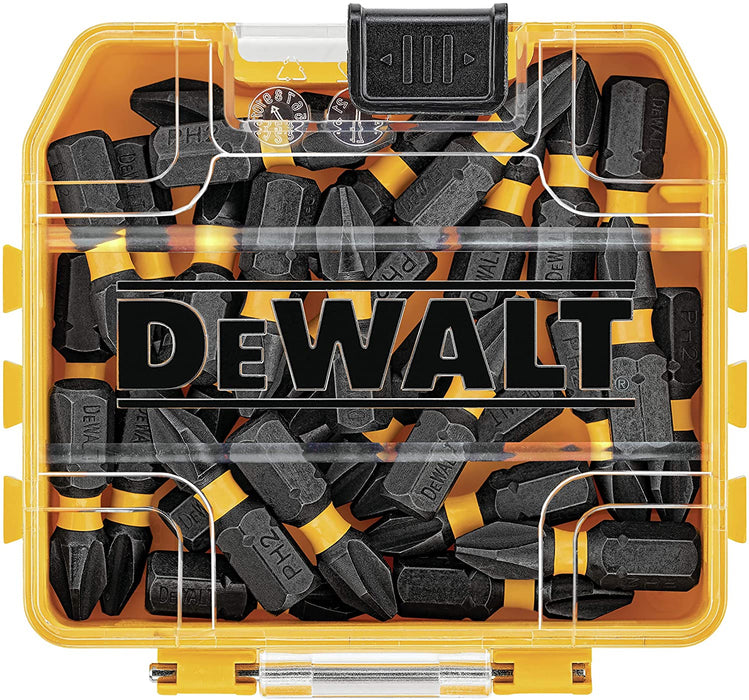 DEWALT FlexTorq Impact Driver Bit Set, Phillips, 1/4-Inch x 1-Inch, 30-Piece (DWA1PH2IR30)