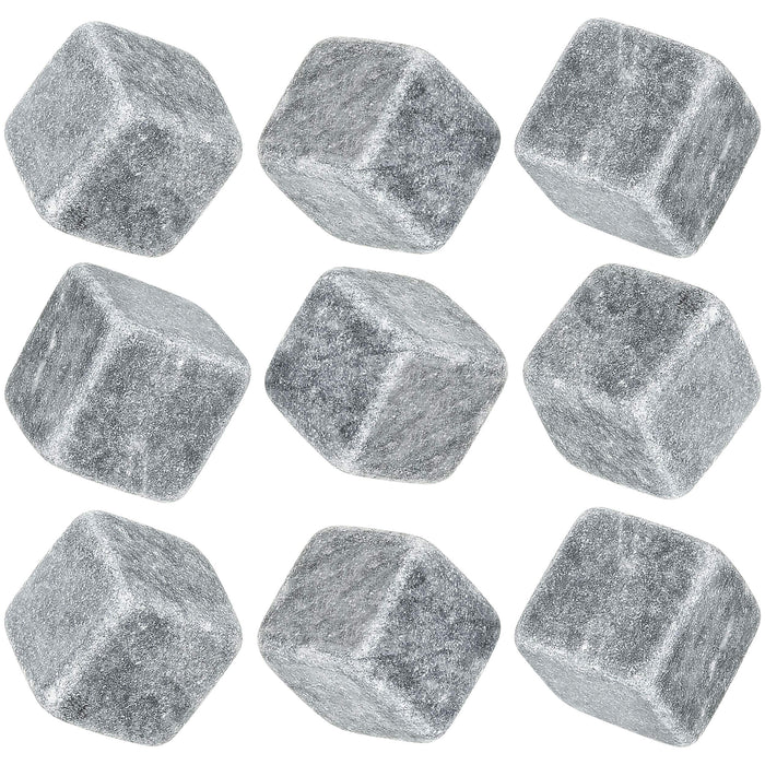 Southern Homewares SH-10197-S9 Natural Marble Whiskey Stones Silver, One Size