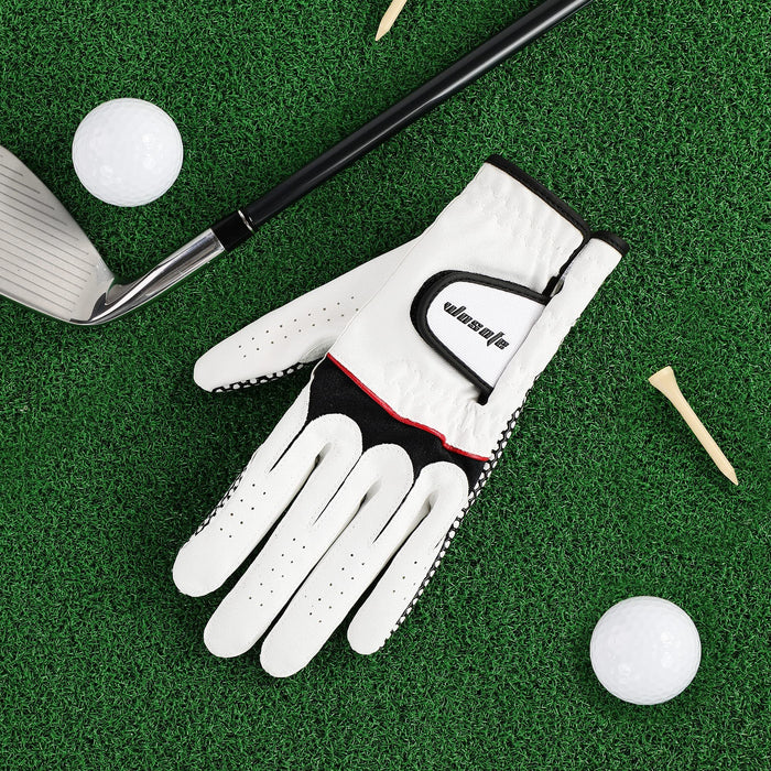 Golf Gloves Men Left Handed Golfer Single Synthetic PU Non-Slip