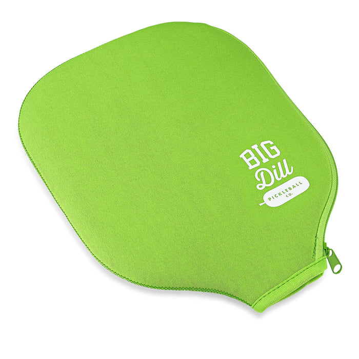 Big Dill Pickleball Co. Individual Pickleball Paddle Cover Only Neoprene Sleeve - Case Fits Pickleball Rackets up to 8.25" Wide