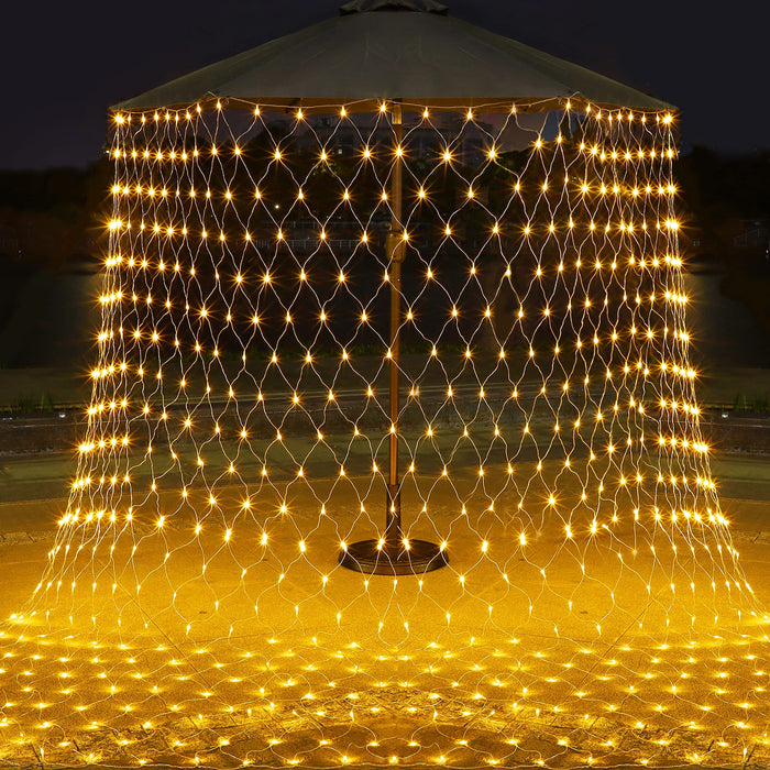 Blissun Net Mesh String Lights, 360 Led Christmas Net Lights, 12Ft