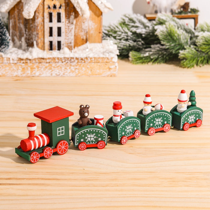 Uniqus 1Pc, Wooden Christmas Train Decoration, Christmas Merry Decoration Pendant