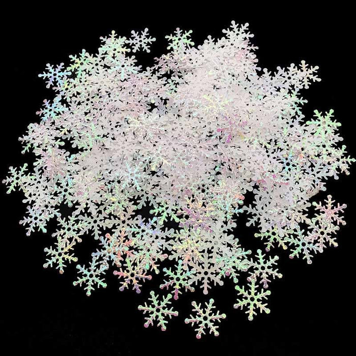 300pcs 2cm Christmas Snowflakes Confetti Decoration Set