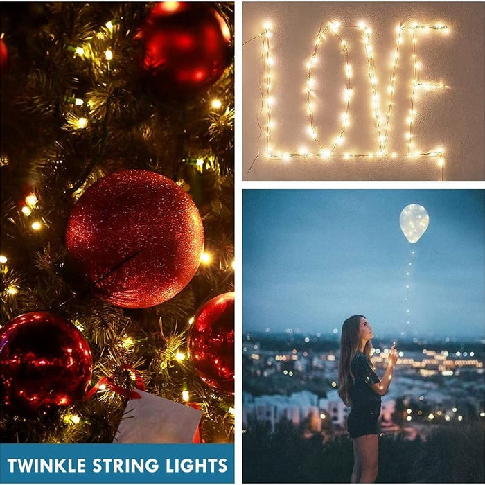 Photo Clip 17Ft - 50 LED Fairy String Lights with 50 Clear Clips for  Hanging Pictures, Photo String Lights with Clips - Perfect Dorm Bedroom  Wall Decor Wedding Decorations